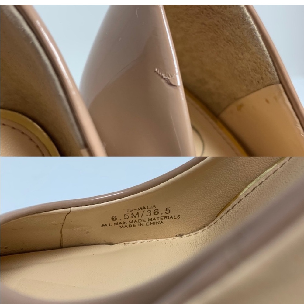 Sz 6.5 Jessica Simpson Tan Patent Leather Heel - Picture 8 of 9